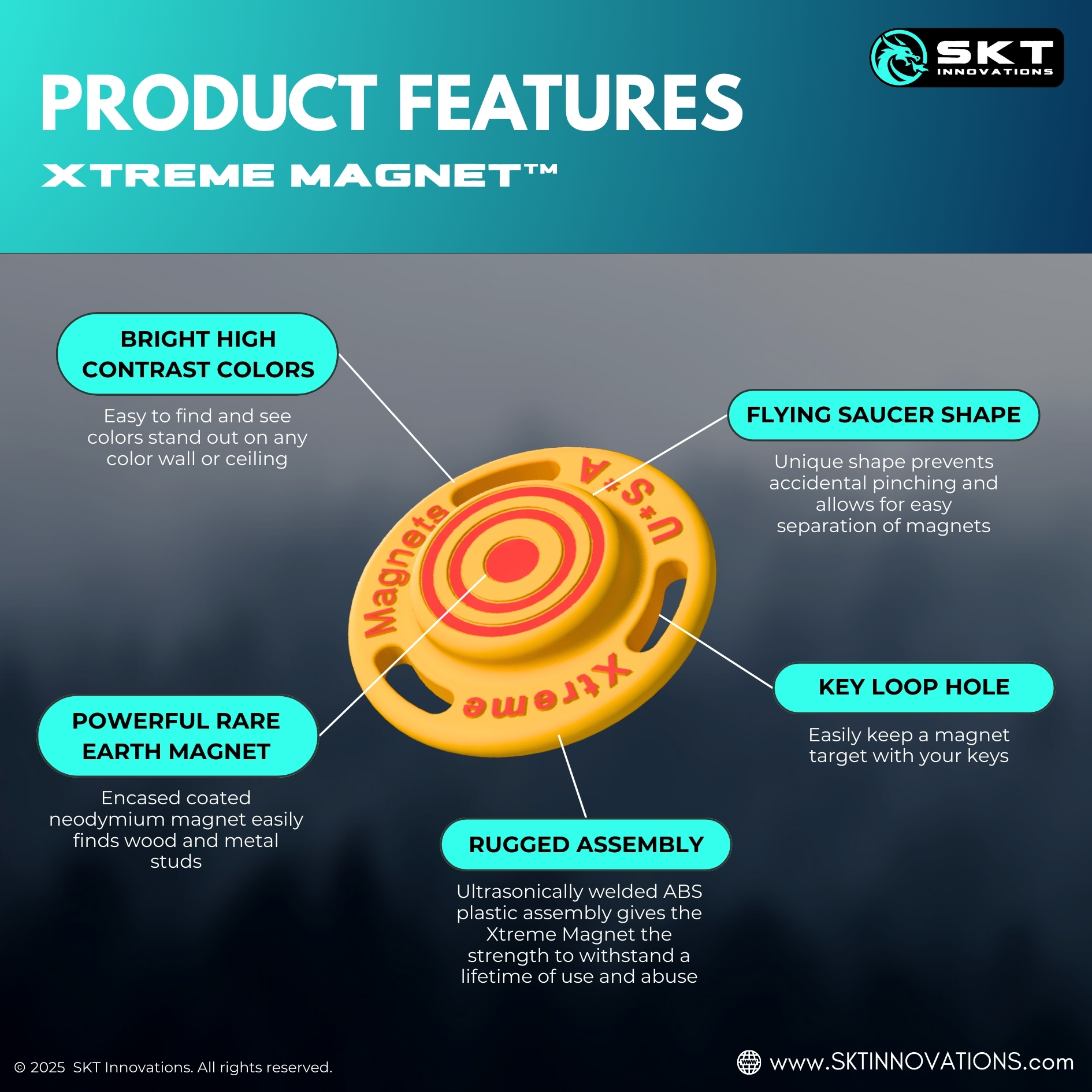 Magic Stud Finder Xtreme Magnet - 5 Pack - Image 2